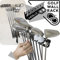 MEOLLO Golfschläger Organizer Wandhalterung (100% Stahl) (schwarz)
