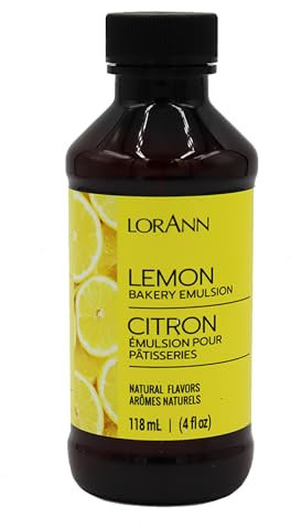 Lorann Oils, Bakery Emulsion, Aroma Naturale e Artificiale, Gusto Limone, 113 Grammi