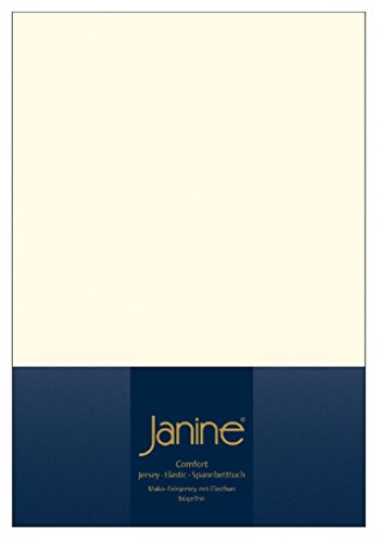 Janine Spannbettlaken Elastic-Jersey Baumwolle/Comfort Elastic 5002, Farbe:Natur 07, Größe:200 x 200 cm