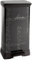 Curver 210974 39 x 29 x 72 cm Calligraphy Decorative Kitchen Bin with Pedal Rectangular Metal Black