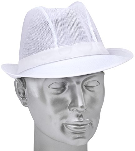 TRILBY HAT WHITE XL