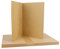 A5 Klappkarte, 283 g/m² Kraftkarton, Kraftpapier, Faltkarte braun, blanko, unbedruckt, 25er Pack