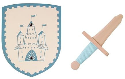 V A H - Robustes Ritter oder Prinzessinen Set inklusive Kurz-Schwert für die kleinsten Krieger [Geschichte spielend erleben | echtes Handwerk | Made in Germany]