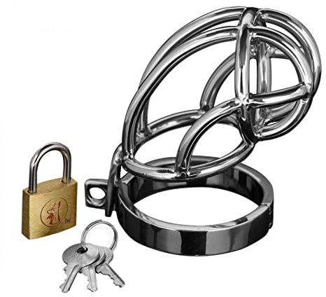 Captus Stainless Steel Locking Chastity Cage