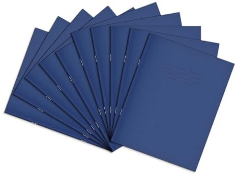 Rhino F8 M Übungsbuch 9 x 7 48 Seite Heft – Dunkelblau (10 Stück)