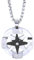 amorili Collana Rosa dei Venti Bussola in Acciaio Inox – Pendente Nautico Unisex, Catena Regolabile da 45–50 cm – Idea Regalo Viaggio, Mare, Avventura - cln0170