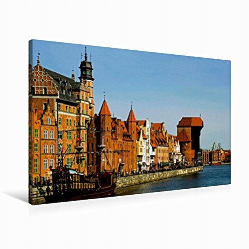 Premium Textil-Leinwand 90 x 60 cm Quer-Format Danzig - Eine historische Schönheit | Wandbild, HD-Bild auf Keilrahmen, Fertigbild auf hochwertigem Vlies, Leinwanddruck von Paul Michalzik