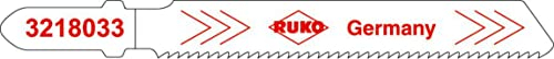 RUKO 5x Stichsägeblatt 8033 HSS weiß gewellt - 3218033