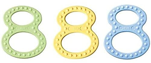 NUK Baby Beißring-Set | 2 Beißringe für Babys | ab 0 Monaten | hart und weich | passt sich an Gaumen und Zahnfleisch | verschiedene Farben