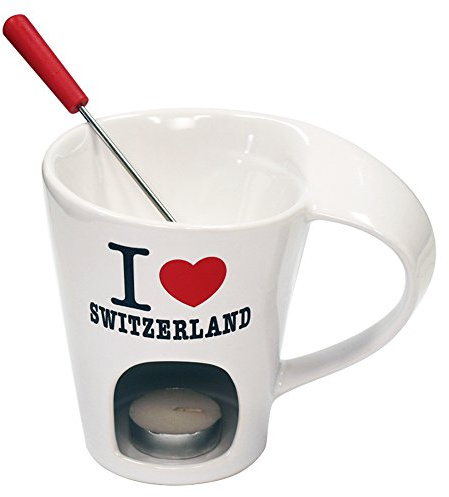 Schokoladenfondue-Set «I Love Switzerland»