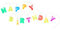 Kikkerland LED Lichterkette Happy Birthday Geburtstag LT01-EU