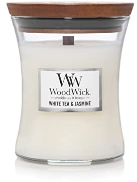 WoodWick 92062.0 Duftkerze, Glas, Weiß, 10,2 x 10,2 cm