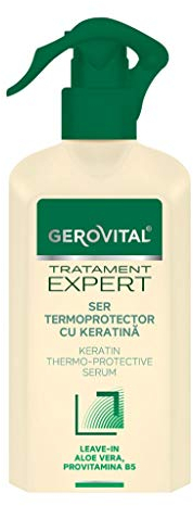 Gerovital Tratament Expert Thermo-Schutzserum – Mit Keratin & Aloe Vera – Hitzeschutz bis 200°C – Feuchtigkeitsspendendes Leave-In-Serum für trockenes & geschädigtes Haar – 150 ml