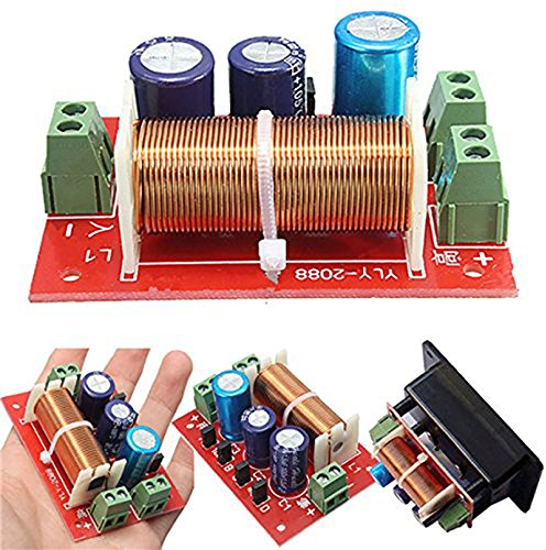 New Ajustable Höhen/Bass Frequenzteiler 2-Wege Lautsprecher Audio Crossover Filter
