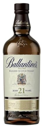 Ballantine's 21 Blended Scotch Whisky – 21 Jahre alter reichhaltiger Blend mit würzigen Aromen – Wunderbar abgestimmte Rauchnoten und Fruchtnuancen – 1 x 0,7 l