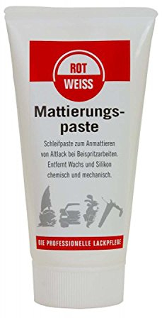 Rotweiss 1 Stück Mattierungspaste 150ml Schleifpaste Mattieren Autolack