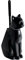 Pot à Balai Brosse WC Chat Noir Onyx, 15 x 12 x 29.5 cm