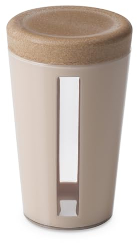 OMADA Design – Vorratsdose 1,25 l – Behälter aus Kunststoff und Holz mit Deckel für frische Lebensmittel – Linie Ecoliving