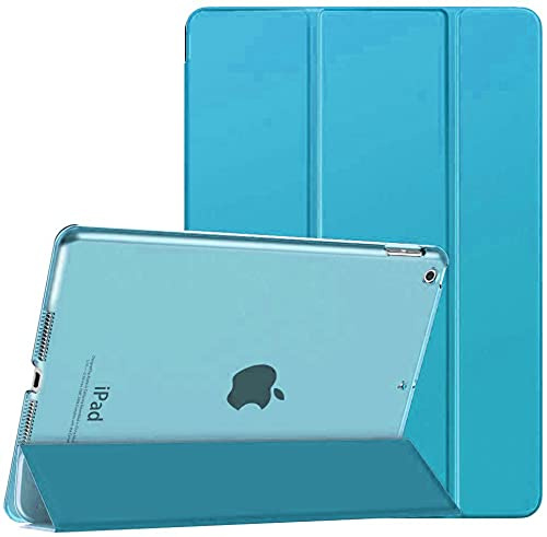 Cristal translucide Tri-Fold stand coque arrière pour Apple iPad Mini 1 & 2 avec film de protection d'écran et stylet tactile
