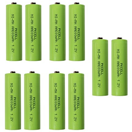 Akku aufladbare Batterie Ni-MH NiMH AA Mignon 1,2 Volt 600mAh Solar 10 STÜCK