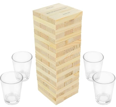 Dunken Blocks Shot Glass Drinking Game, A Tower Of Fun!
