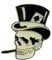 Das Raucher Pik Ass Skull Reaper Emblem Badge Metall Button Pin Anstecker 0005