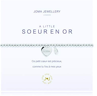 Joma Jewellery Armband mit Anhänger, Aufschrift Sister