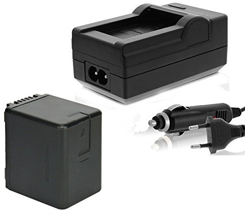 Ersatz Akku + Ladegerät für Panasonic VW-VBT380, VBT-380 ACCU 3560mAh , mit Infochip / Restlaufanzeige ( Nicht für VXF11 VX11 V808 )