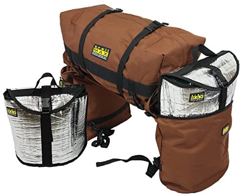TrailMax Large Side Bags for Trail Riding; Insulated Saddle Bags for Horses; Saddle Bags with Detachable Cantle Bag; Saddlebags and Cantle Bags; Western Saddle Bags