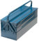 SW-Stahl 06802L Werkzeugkasten ohne Inhalt ausklappbar 53x20x20 cm I blaues Stahlblech I Werkzeugbox mit Griff I Werkzeugtruhe leer Fassungsvermögen 21,2 L