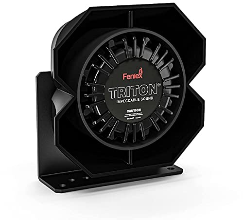 Feniex Triton 100 Watt Speaker | Universally Compatible with Any Siren, Ultra Rugged | Emergency Vehicle Speaker