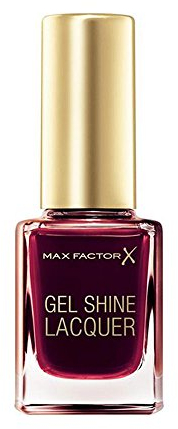 Max Factor Gel Shine Lacquer Nail Polish, 11 ml, 60 Sheen Merlot
