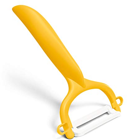 Kyocera Advanced Ceramic Horizontal Y Peeler, Yellow