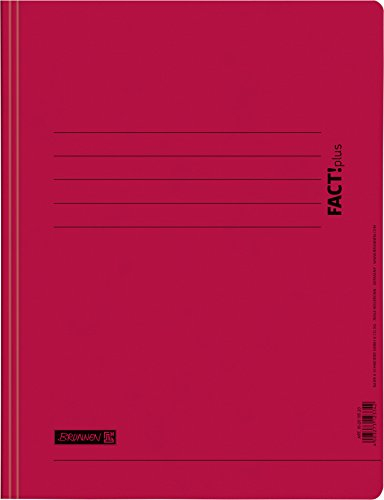 Brunnen 102010520 Spiralhefter FACT!plus (A4, aus Karton) rot