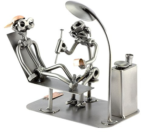 Steelman24 Schraubenmännchen Orthopäde | Made in Germany,Handarbeit,Geschenkidee,Stahlfigur,Metallfigur,Metallmännchen