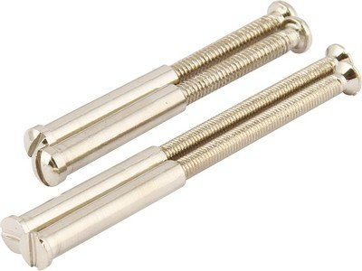Abrafix M3 Thin Bolt 3mm Through Fixings, for Use with Door Handle Rose & Escutcheons