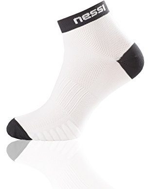 Nessi Sportsocken Model RSN Laufsocken Radsocken Damen Herren viele Farben - Weißschwarz, 38-41