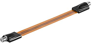 Goobay 11953 SAT Window Feed-Through, Extremely Flat, 0.3mm Cable sheath diameter, 0.2m Cable Length