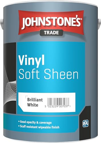 5LTR - JOHNSTONES Trade Vinyl Soft Sheen Emulsion Brilliant White