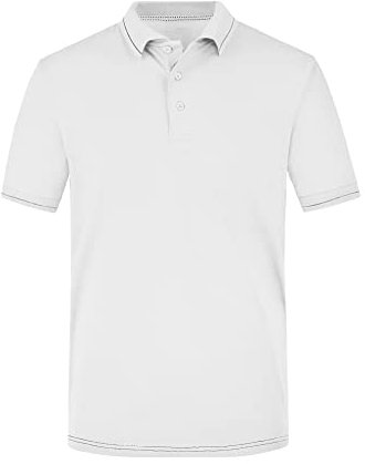 James & Nicholson Herrenpolo Elastic - Sportlich geschnittenes Poloshirt mit Frischeausrüstung | Farbe: white/black | Grösse: 3XL