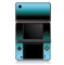 DeinDesign Skin kompatibel mit Nintendo DSi XL Folie Sticker zweifarbig Farbverlauf schwarz
