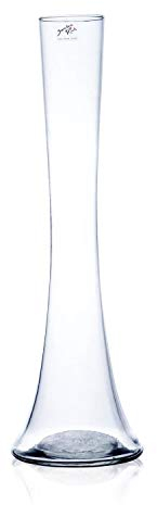 Glasvase Big Solifleur X Vase Glas Blumenvase Tischvase Bodenvase, hot cut 50 cm