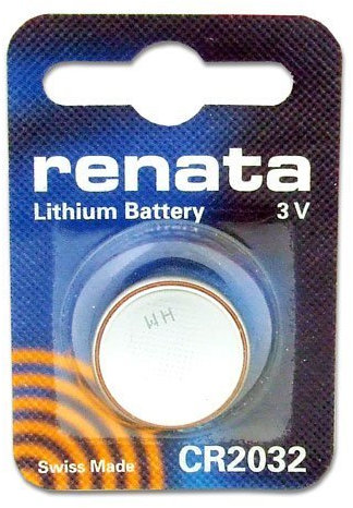 2 X Relags button battery CR 2032, 3V batteries