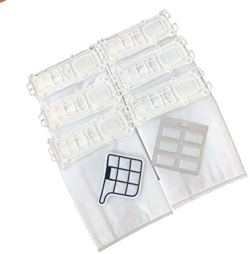 Accesorio de repuesto para aspiradora Clean Fairy compatible con Vorwerk Kobold VK135 VK136 (6 bolsas, 1 filtro HEPA, 1 filtro de motor, 6 ambientadores en barra)