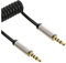InLine 22504 Cavo Audio Spiralato, Nero