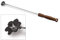 THÜROS Grillschaber 24cm Edelstahl zum Reinigen von Rostauflagen, Holzgriff