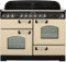 Rangemaster Classic Deluxe CDL110ECCR/C 110cm Electric Range Cooker with Ceramic Hob - Cream / Chrome