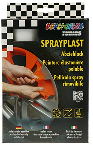 DUPLI-COLOR 388125 Set Sprayplast weiß seidenglänzend 2x400 ml