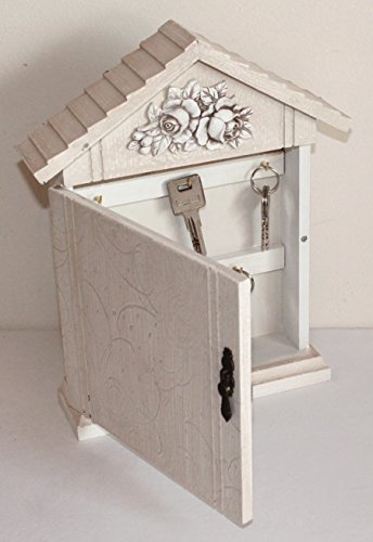 AAF Nommel®, Schlüsselbox Schlüsselkasten Fritz Natur Antik Holz Vintage 30 x 24 x 6 cm (H B T)