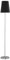 ACTION by WOFI 332901106000 Standleuchte Serie: Fynn, 150 cm/Durchmesser 25 cm, Metall, 60 W, E27, Nickel-matt/schwarz, 25 x 25 x 150 cm